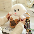 Kawaii Boba Dog Plush Sling Bag My Store