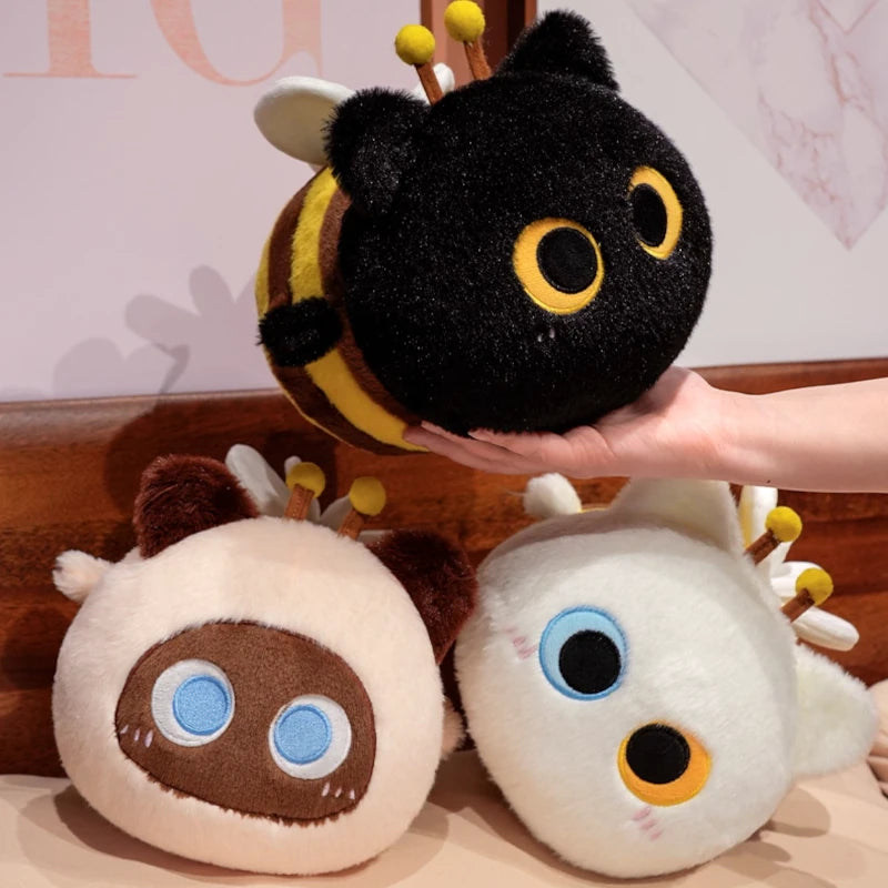 The Kawaii Cat Bee Plushie Trio