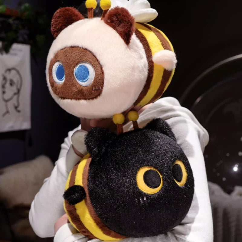 The Kawaii Cat Bee Plushie Trio