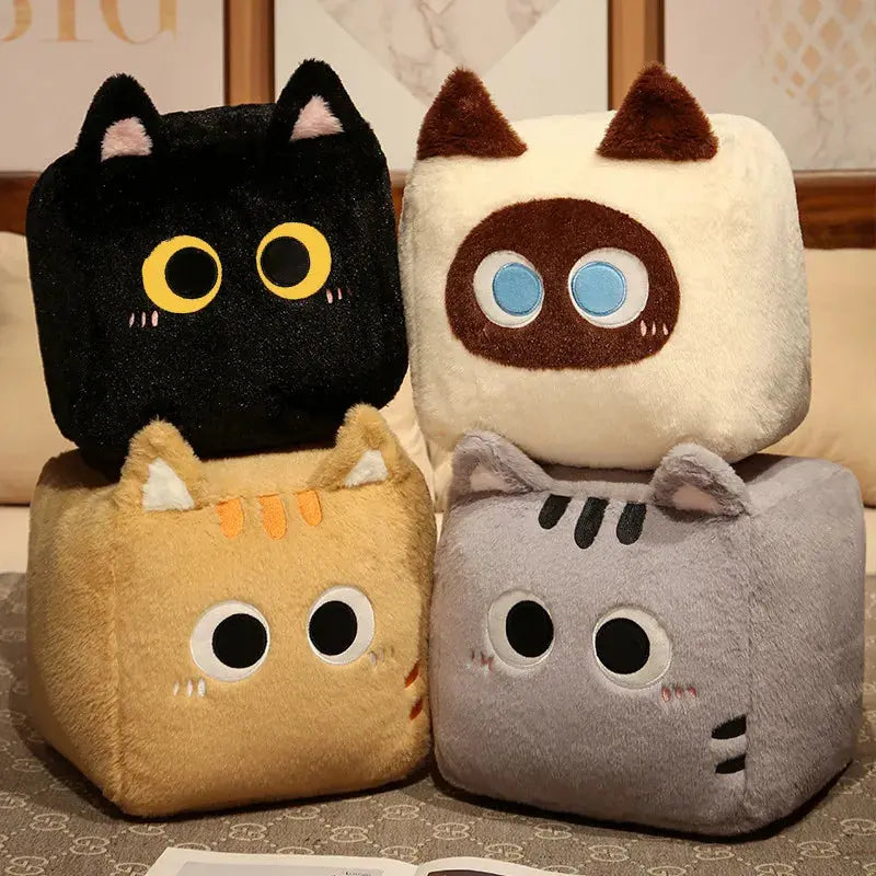 Chibi, Maru, Tama & Koko — The Cuddling Crew Plushies (Chonky Cube) — Mochidachii