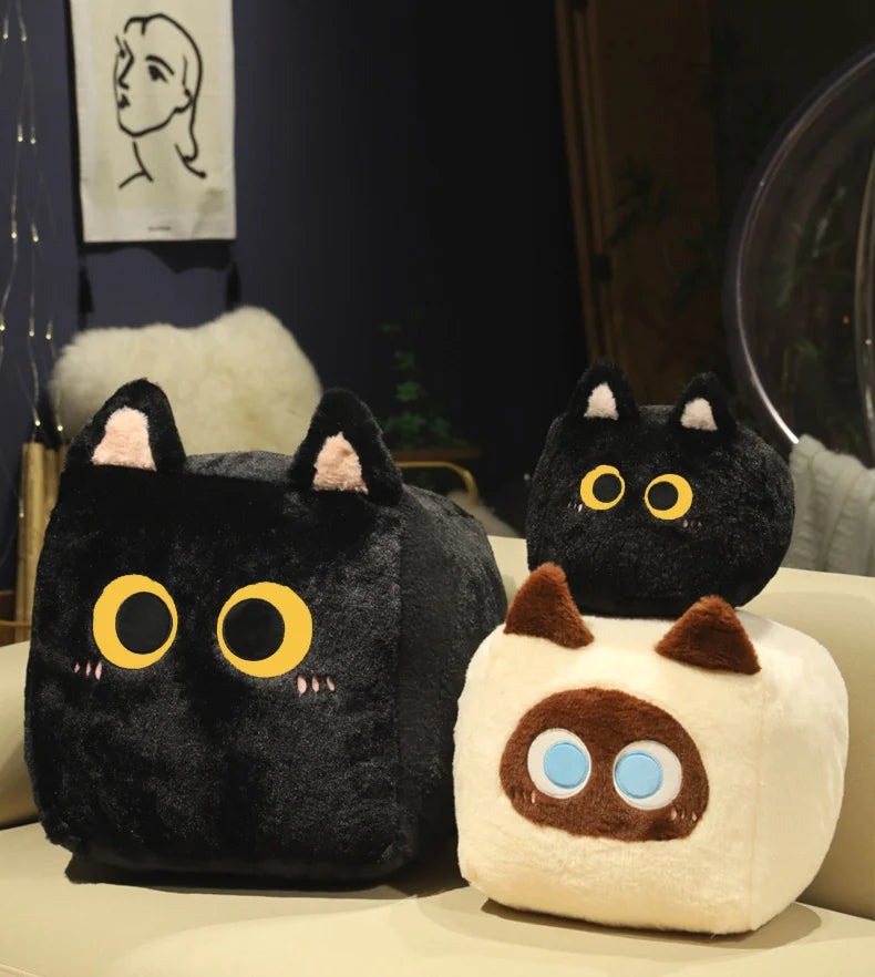Chibi, Maru, Tama & Koko — The Cuddling Crew Plushies (Chonky Cube) — Mochidachii (view 2)