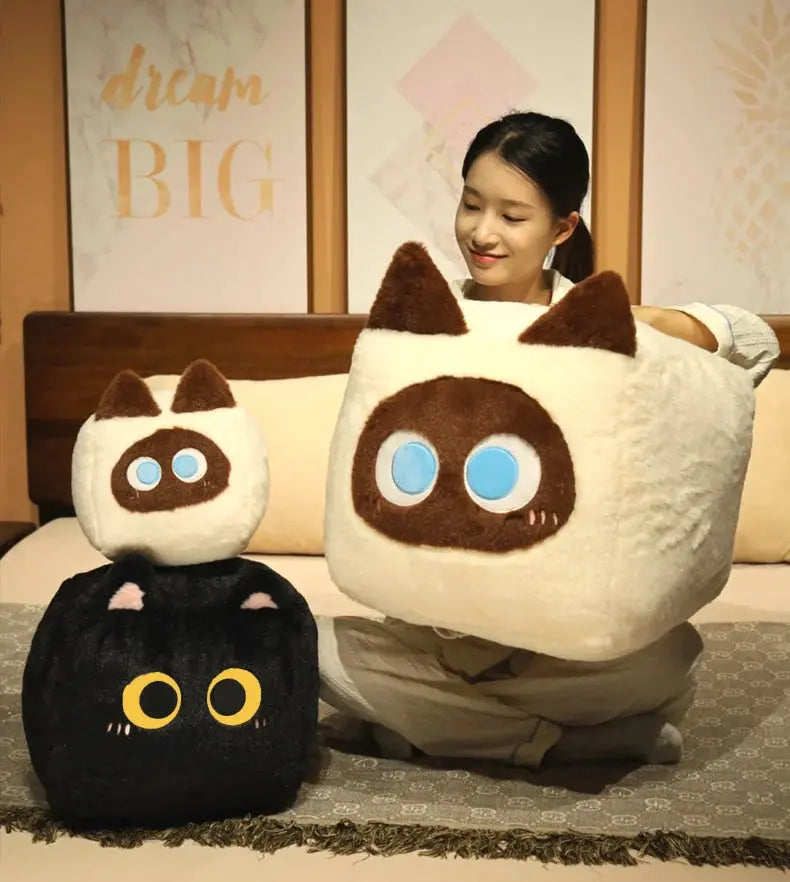 Chibi, Maru, Tama & Koko — The Cuddling Crew Plushies (Chonky Cube) — Mochidachii (view 3)
