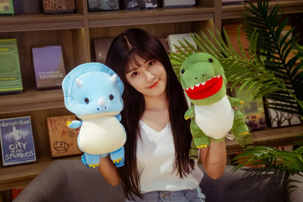 Chonky Dino Plush Backpack Duo — Mochidachii (view 8)