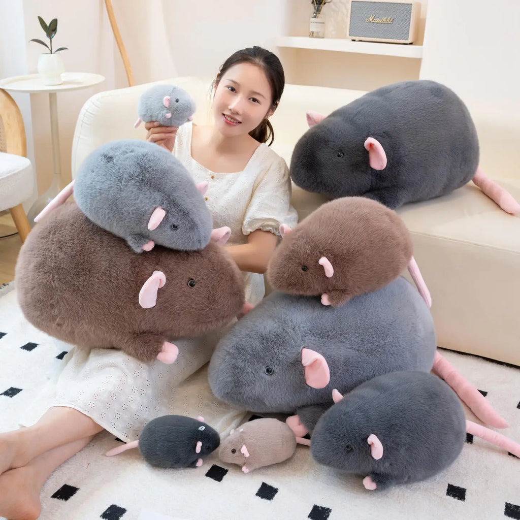 Miso, Misu & Masu — The Chonky Mouse Trio Plushie