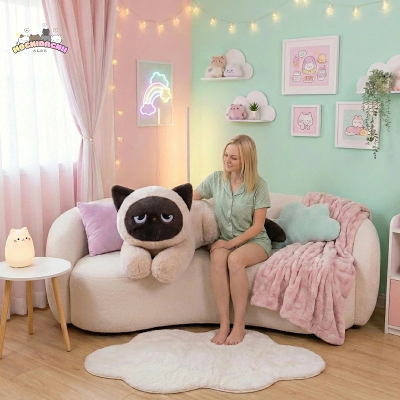 Fuku — The Giant Bored Siamese Cat Plushie Mochidachii