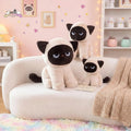 Fuku —  The Giant Bored Siamese Cat Plushie (Sitting) Mochidachii