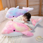 The Galaxy Rainbow Dolphin Plushie Duo