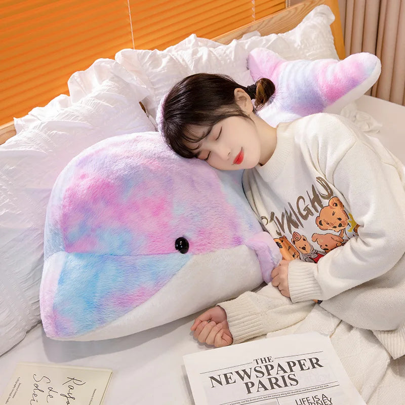 The Galaxy Rainbow Dolphin Plushie Duo