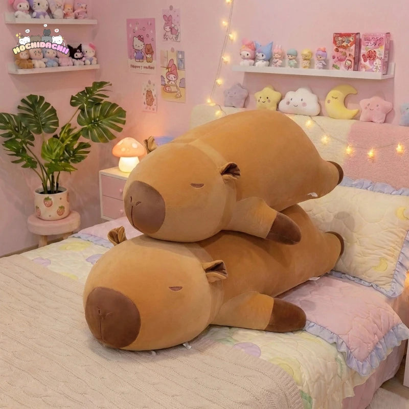 The Giant Sleeping Kapi The Capybara Plushie Mochidachii
