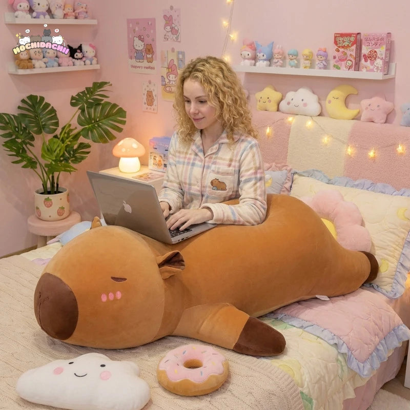 The Giant Sleeping Kapi The Capybara Plushie Mochidachii