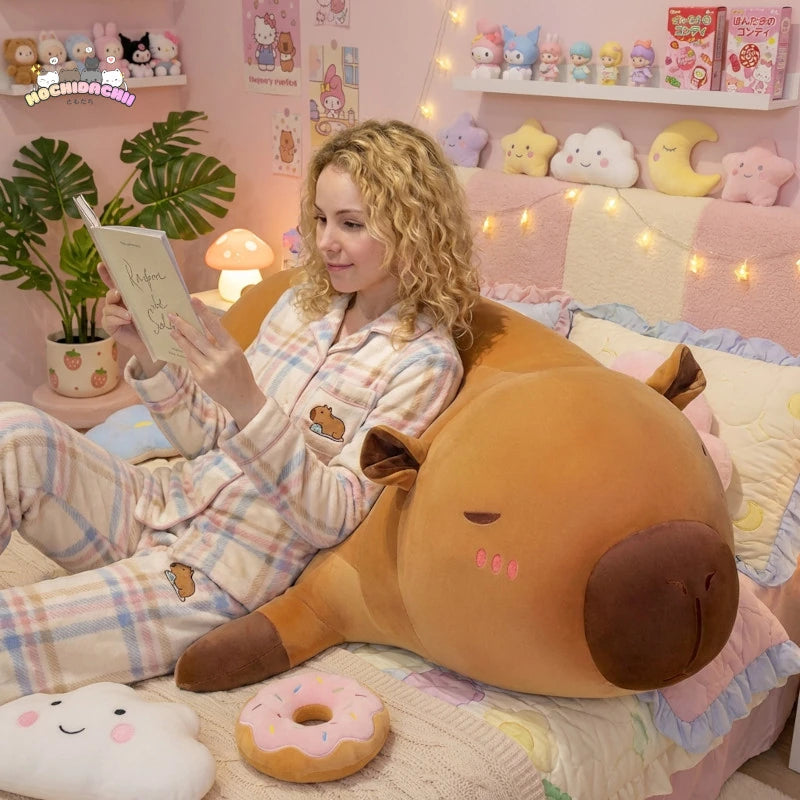 The Giant Sleeping Kapi The Capybara Plushie Mochidachii
