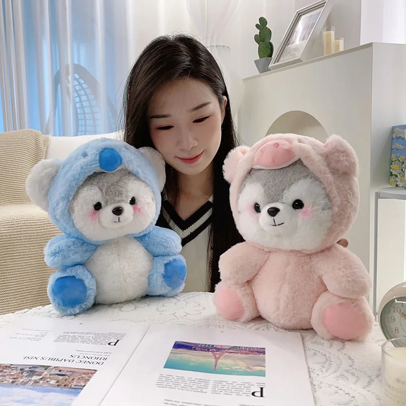 The Kawaii Hooded Husky Plushie Crew My Store