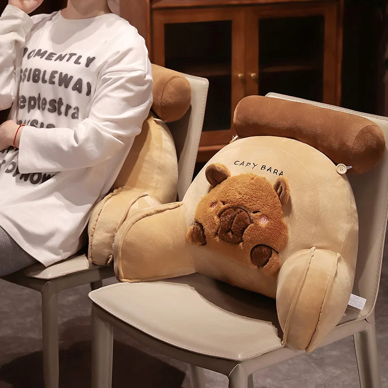 Kapi The Capybara Backrest Cushion — Mochidachii (view 3)