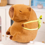 Kapi The Capybara Plushie With Avocado Backpack — Mochidachii (view 11)