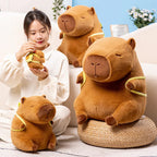 Kapi The Capybara Plushie With Avocado Backpack — Mochidachii (view 2)