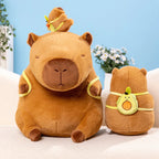 Kapi The Capybara Plushie With Avocado Backpack — Mochidachii (view 9)