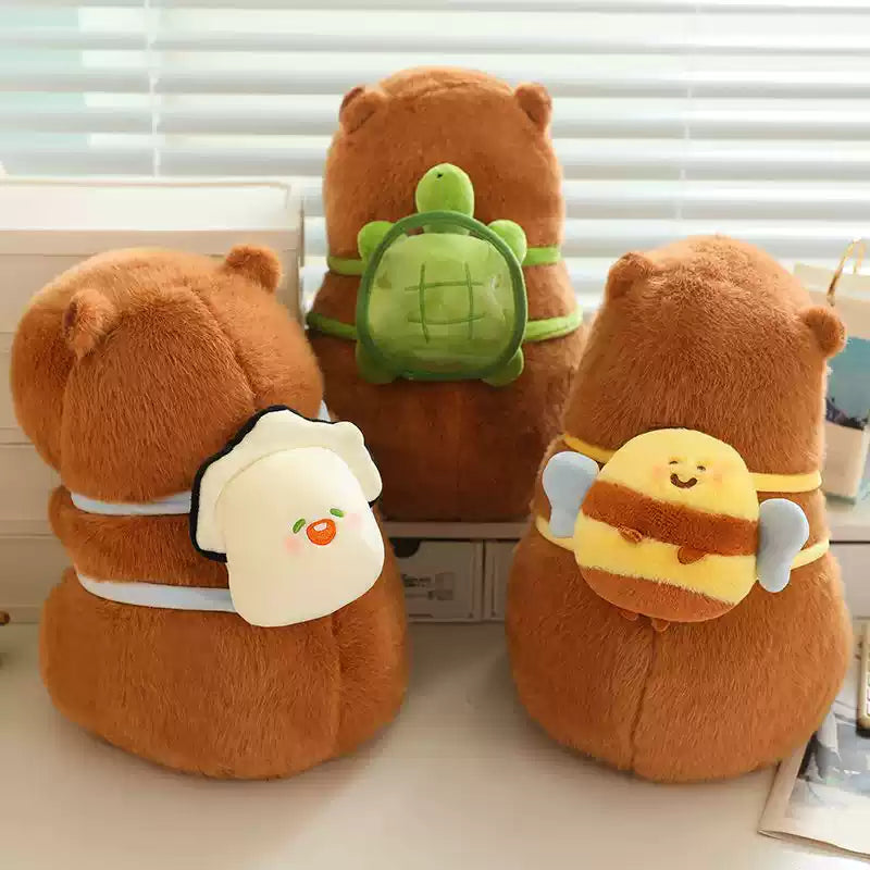 Kapi The Capybara Plushie With Backpack Collection — Mochidachii
