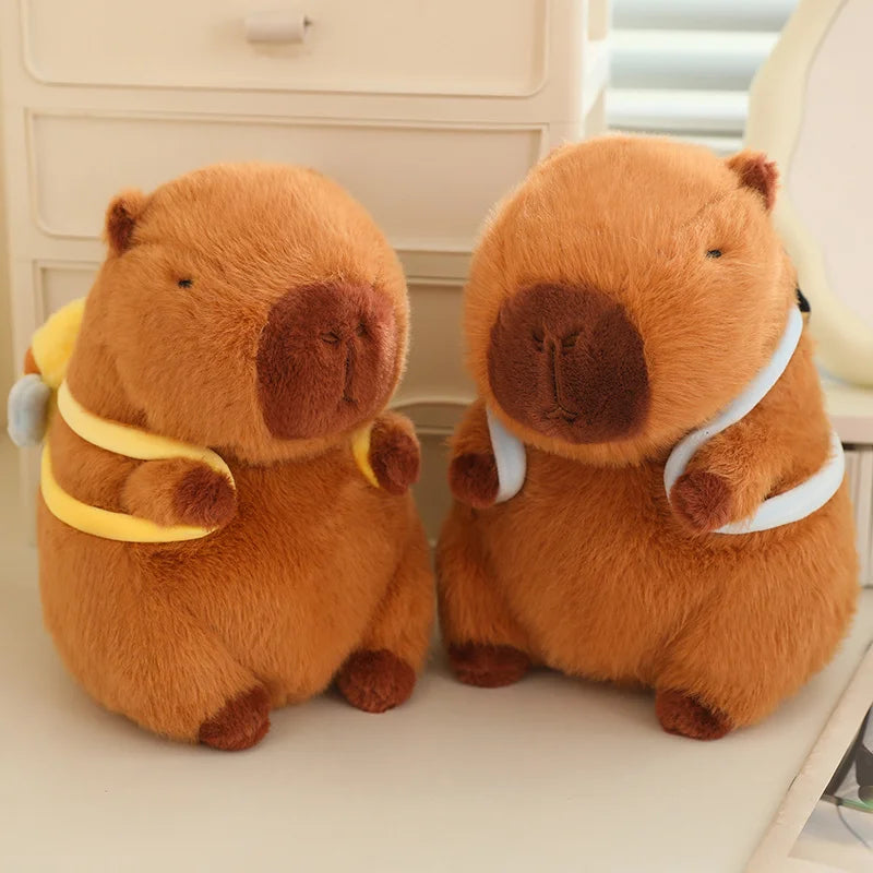 Kapi The Capybara Plushie With Backpack Collection — Mochidachii (view 10)