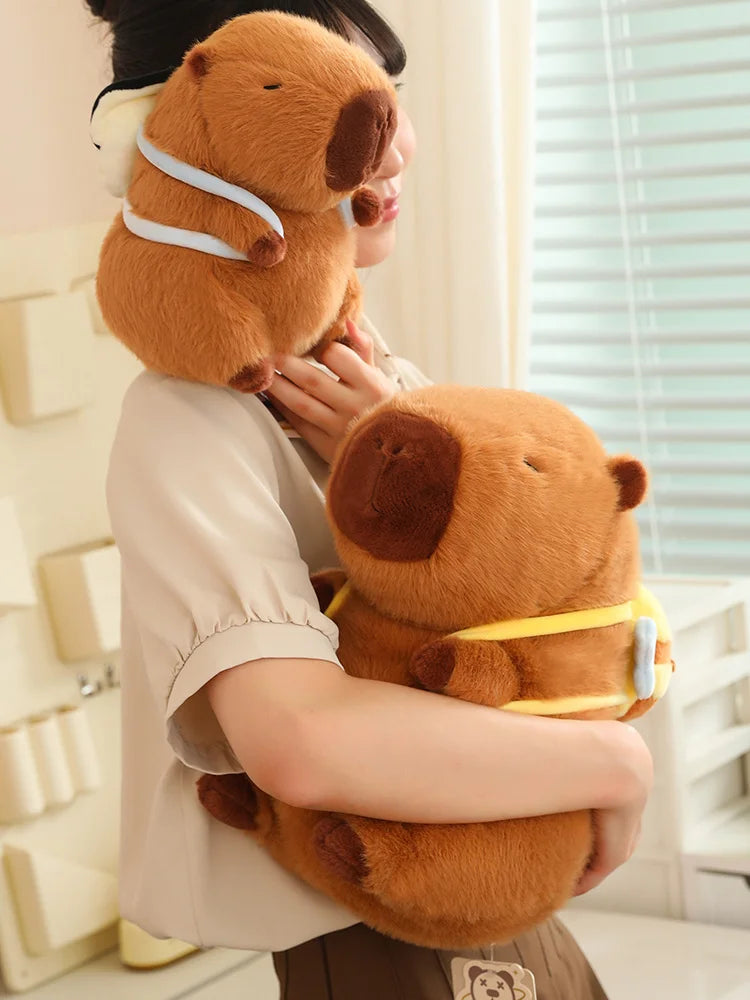 Kapi The Capybara Plushie With Backpack Collection — Mochidachii (view 13)