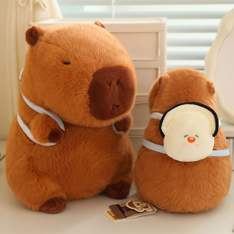 Kapi The Capybara Plushie With Backpack Collection — Mochidachii (view 4)