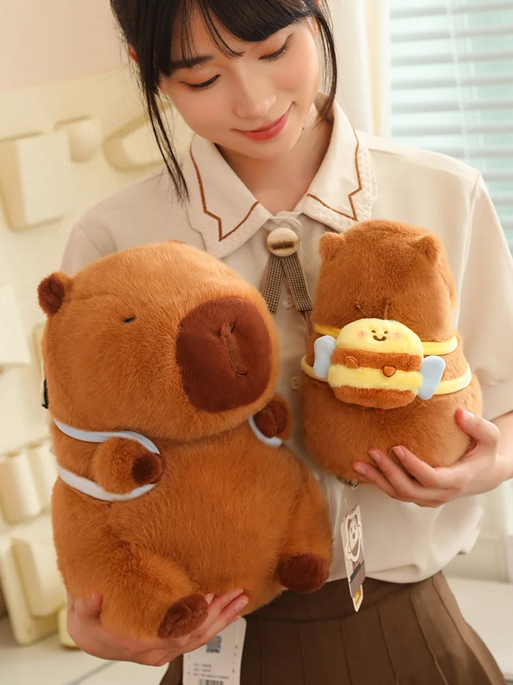 Kapi The Capybara Plushie With Backpack Collection — Mochidachii (view 6)