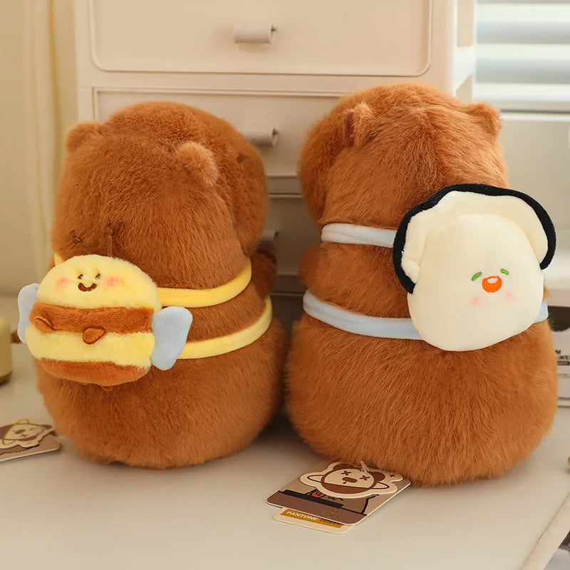 Kapi The Capybara Plushie With Backpack Collection — Mochidachii (view 8)