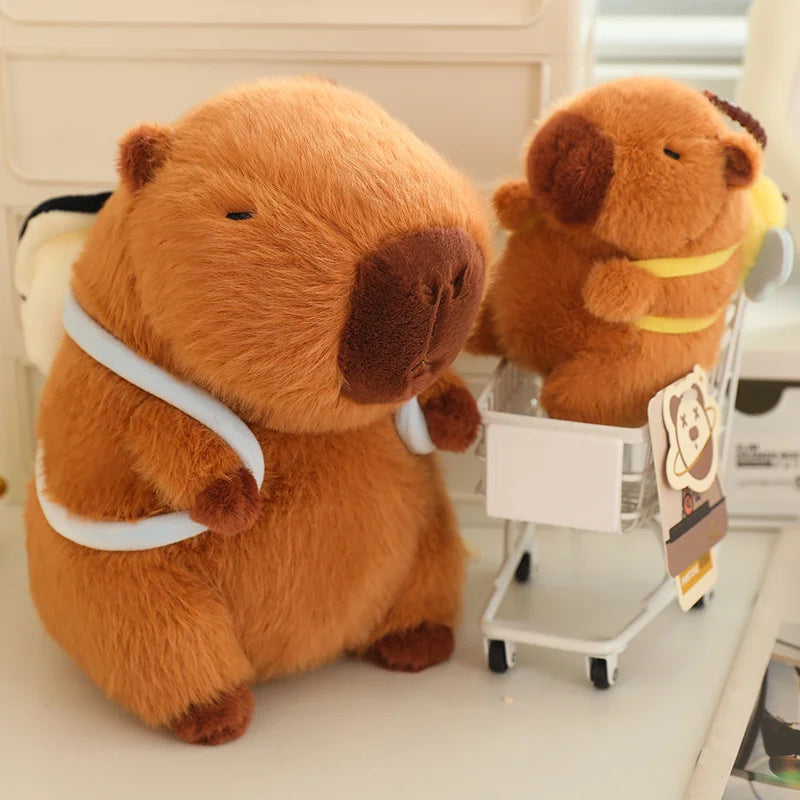 Kapi The Capybara Plushie With Backpack Collection