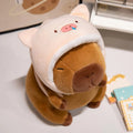 Kawaii Hooded Animal Kapi The Capybara Plushie Collection — Mochidachii (view 11)