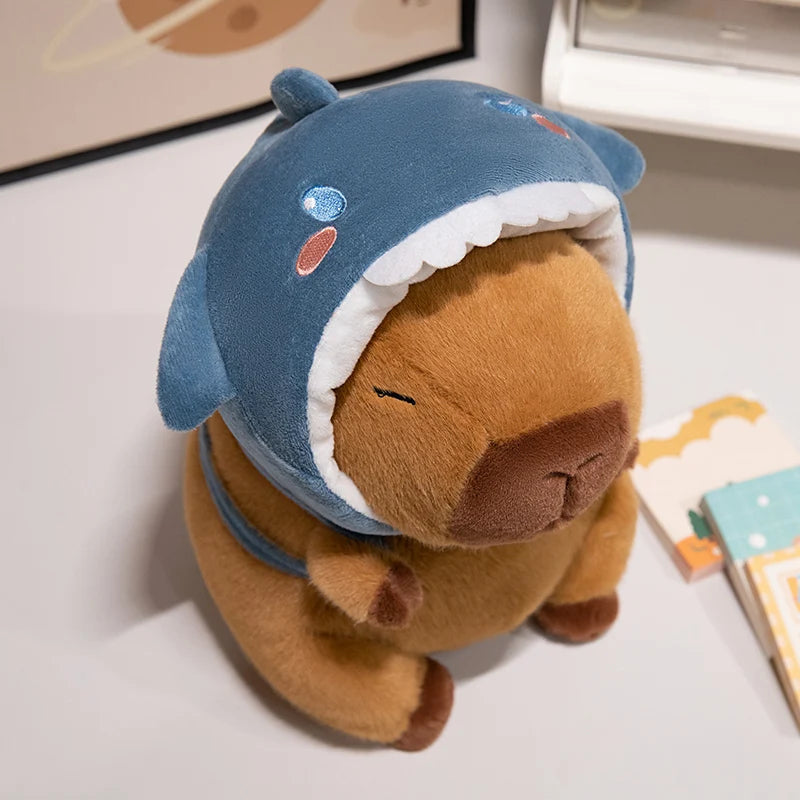 Kawaii Hooded Animal Kapi The Capybara Plushie Collection — Mochidachii (view 12)