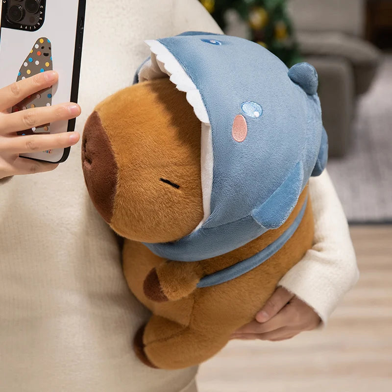 Kawaii Hooded Animal Kapi The Capybara Plushie Collection — Mochidachii (view 6)