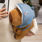 Kawaii Hooded Animal Kapi The Capybara Plushie Collection — Mochidachii (view 6)