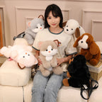 Kawaii Cat & Dog Family Plush Backpack — Mochidachii