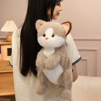 Kawaii Cat & Dog Family Plush Backpack — Mochidachii (view 11)