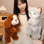 Kawaii Cat & Dog Family Plush Backpack — Mochidachii (view 5)
