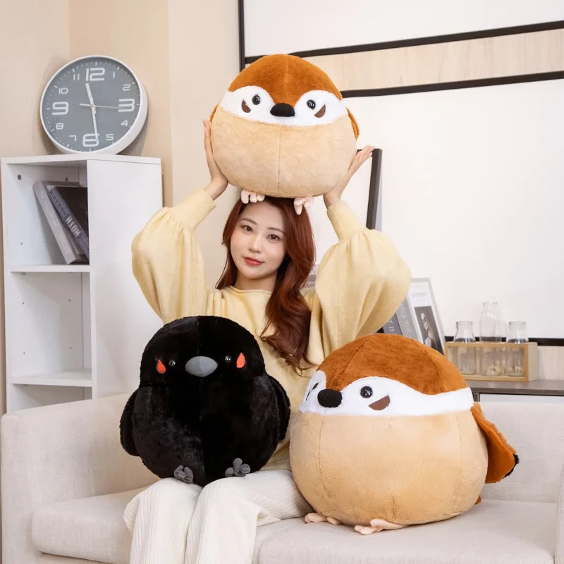 Kawaii Chonky Sparrow Plushie — Mochidachii (view 10)