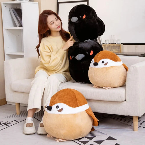 Kawaii Chonky Sparrow Plushie — Mochidachii (view 2)