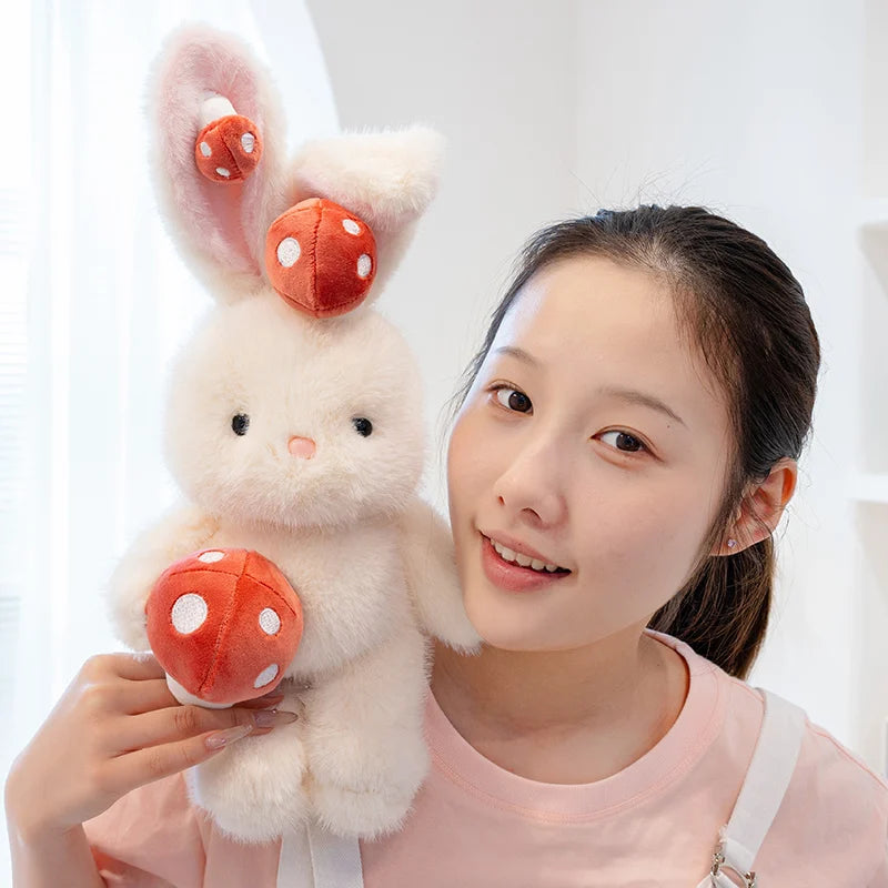 Mushi — The Mushroom Rabbit Plushie — Mochidachii (view 4)
