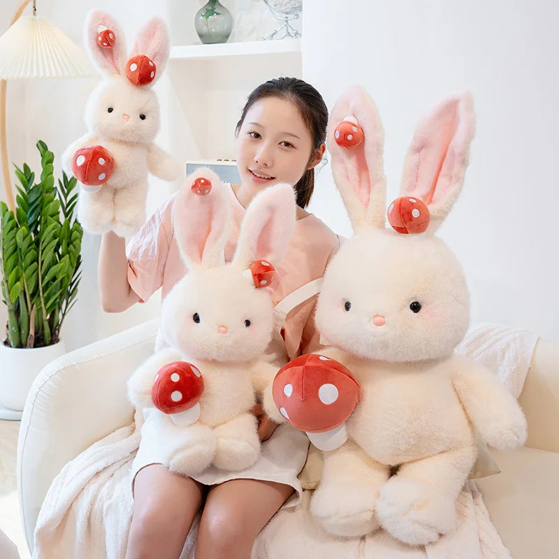 Mushi — The Mushroom Rabbit Plushie — Mochidachii (view 8)