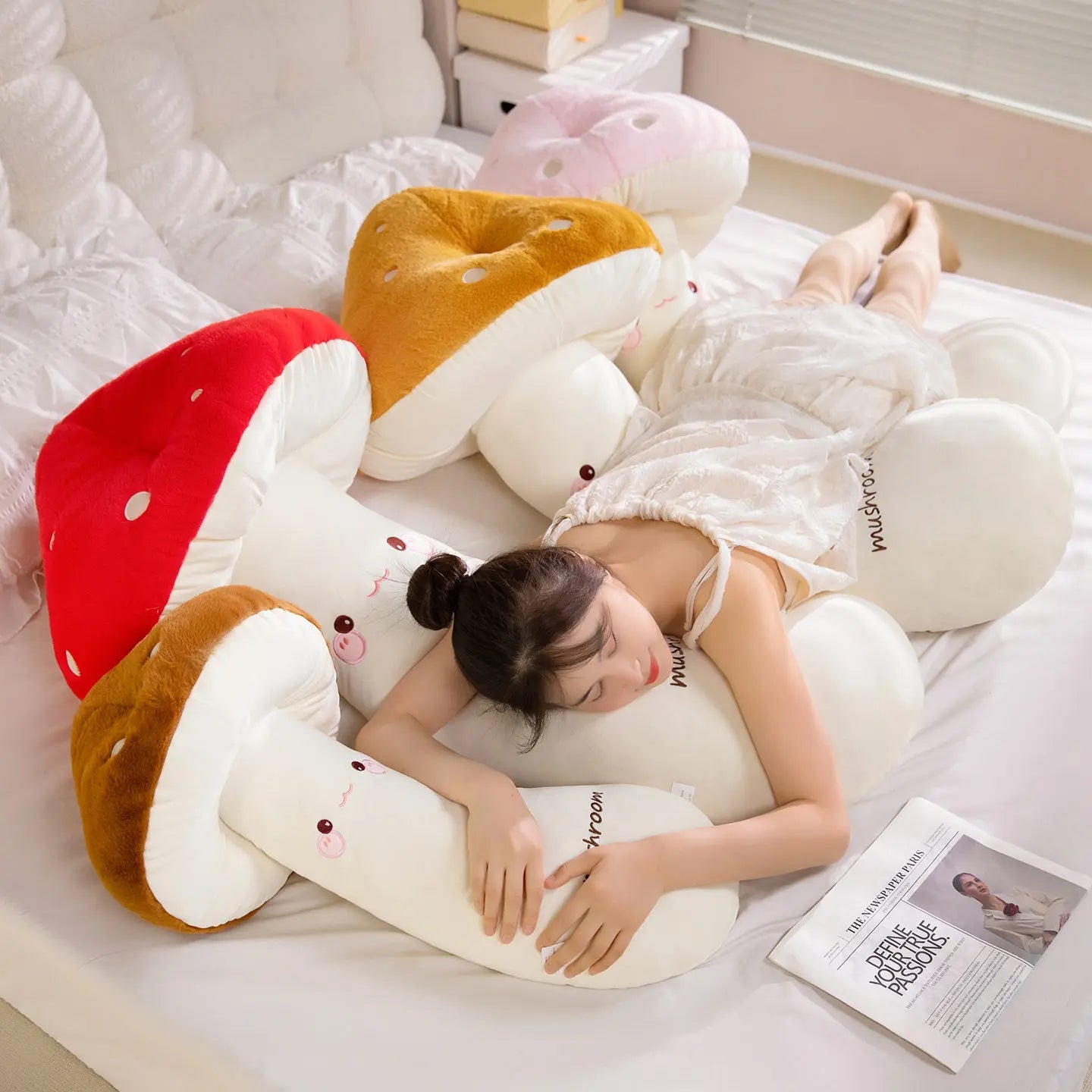 The Giant Kawaii Mushroom Family Plushie My Store