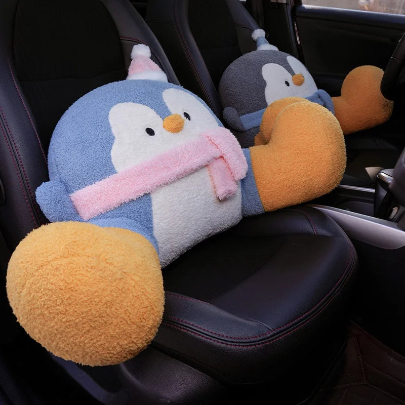The Kawaii Penguin Plush Backrest Cushion My Store