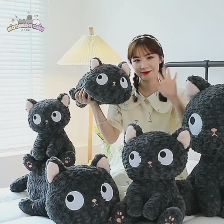 Koni — The Innocent Fluffy Black Cat Plushie