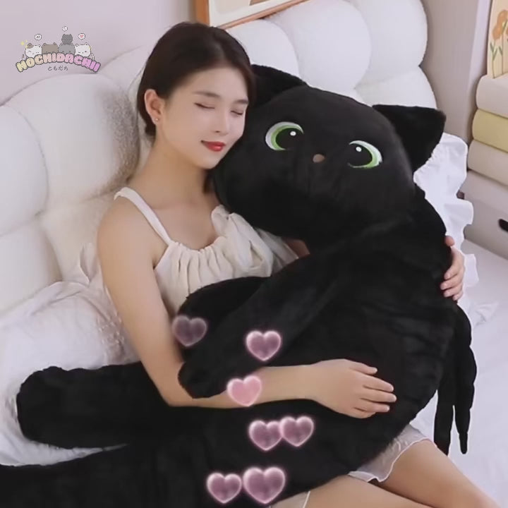 Shiro — The Kawaii Black Cat with Wings Plushie