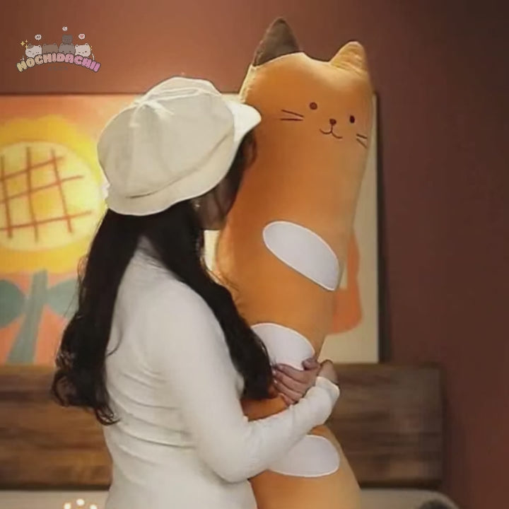 The Long Kawaii Baguette Cat Plushie