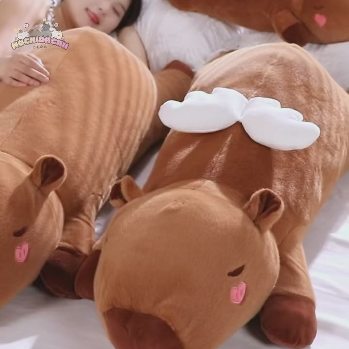 Sleeping Angel Kapi The Capybara Plushie