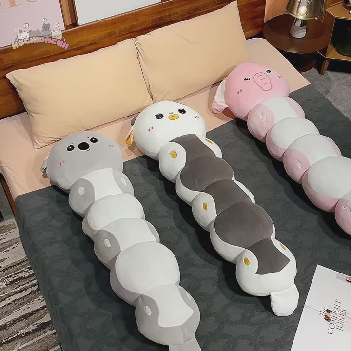 The Kawaii Long Caterpillar Animal Family Plushie