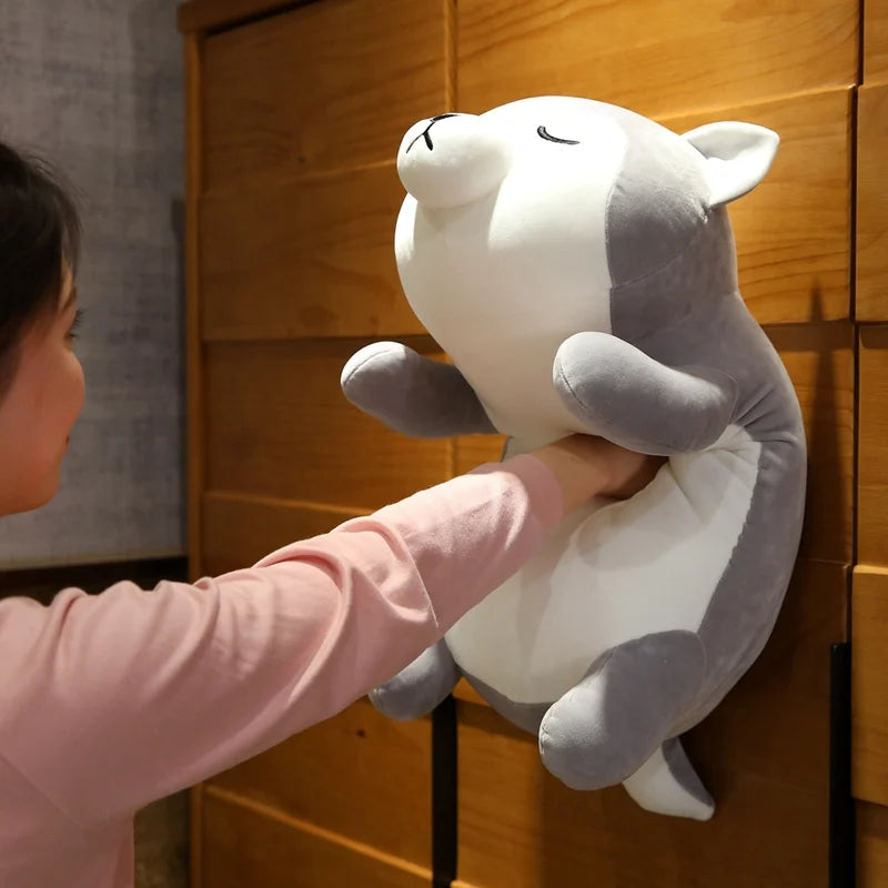 The Kawaii Sleeping Husky Plushie My Store