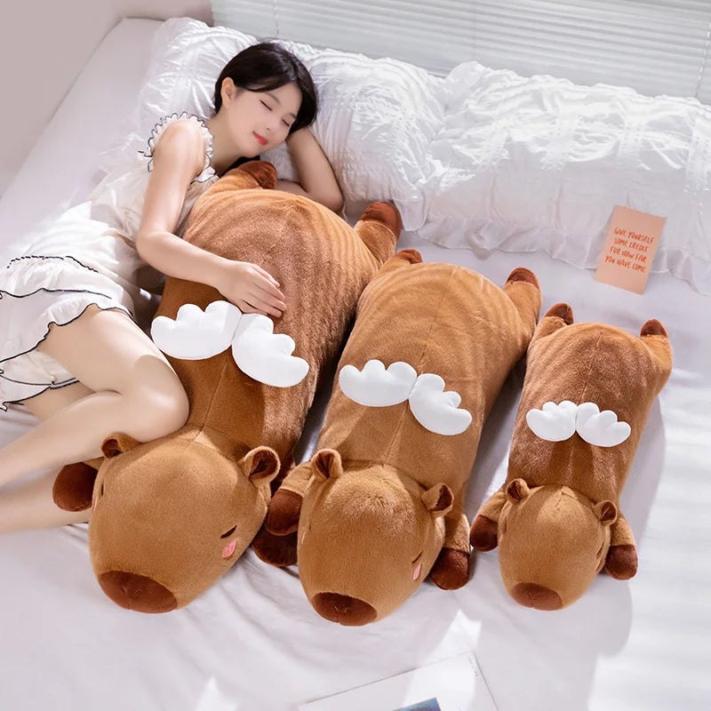 Sleeping Angel Kapi The Capybara Plushie — Mochidachii
