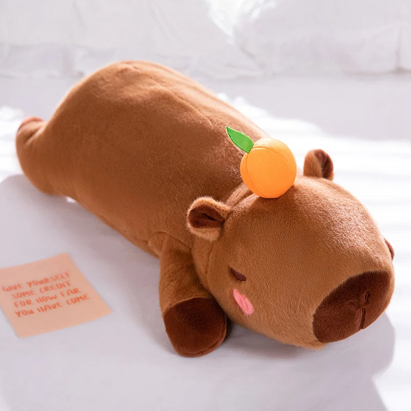 Sleeping Angel Kapi The Capybara Plushie — Mochidachii (view 11)