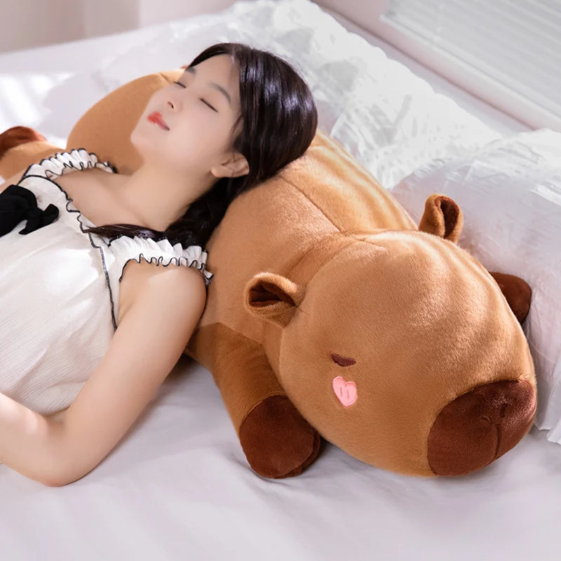 Sleeping Angel Kapi The Capybara Plushie — Mochidachii (view 2)