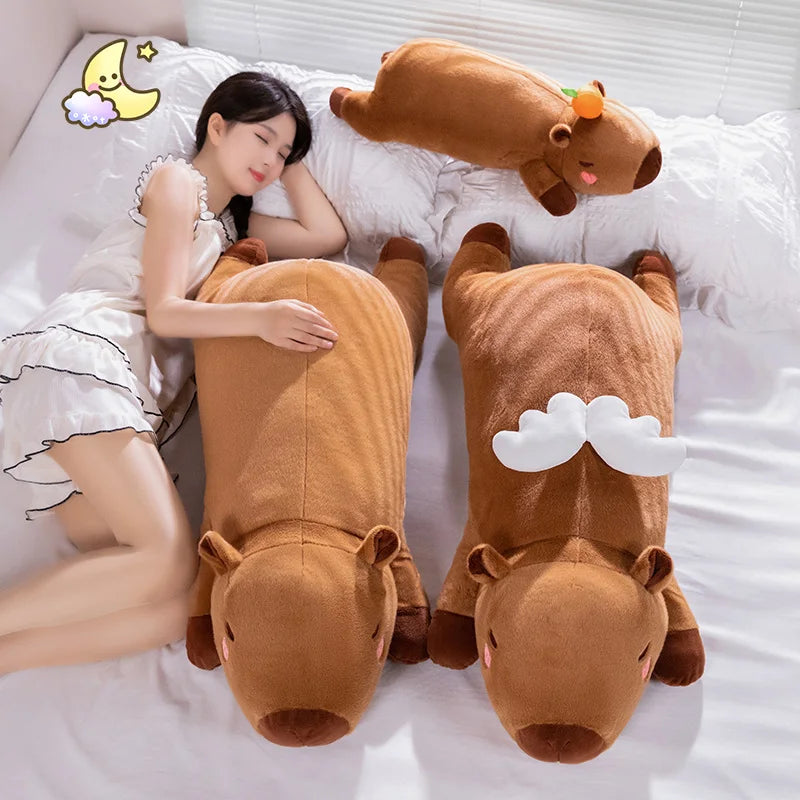 Sleeping Angel Kapi The Capybara Plushie — Mochidachii (view 3)